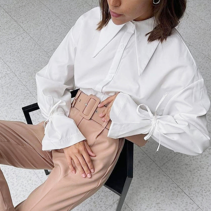 Bases™ | Blouse with Statement Collar