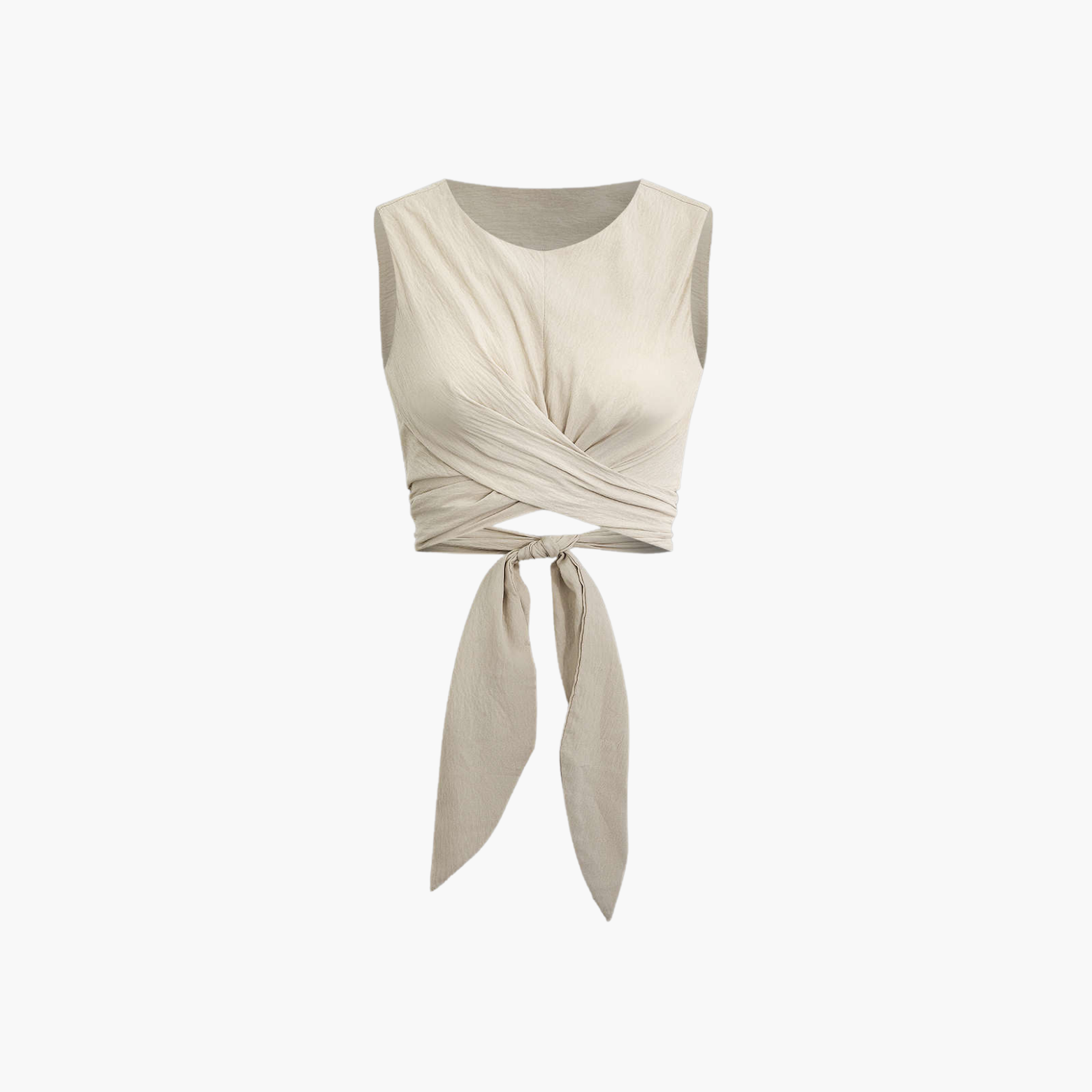 Bases™ | Cropped Wrap Top with Bow