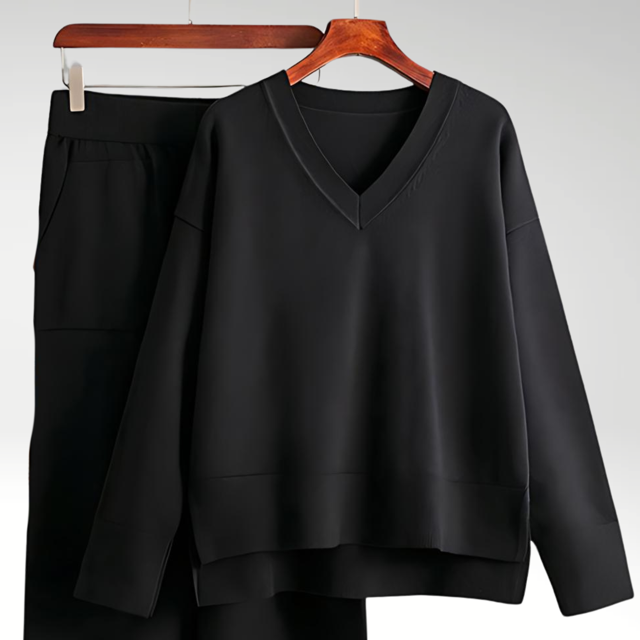 Bases™ | Luxury V-neck Two-Piece Set