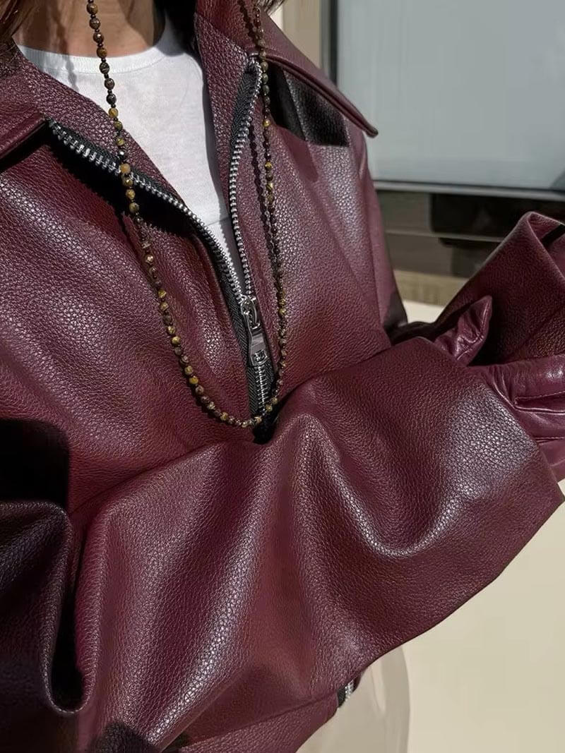 Bases™ | Red Leather Jacket