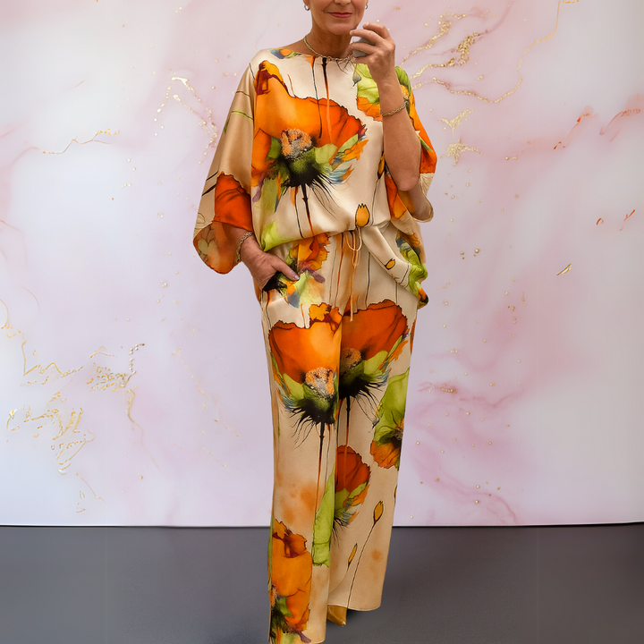 Maelora™ | Satin Two-Piece Women's Set