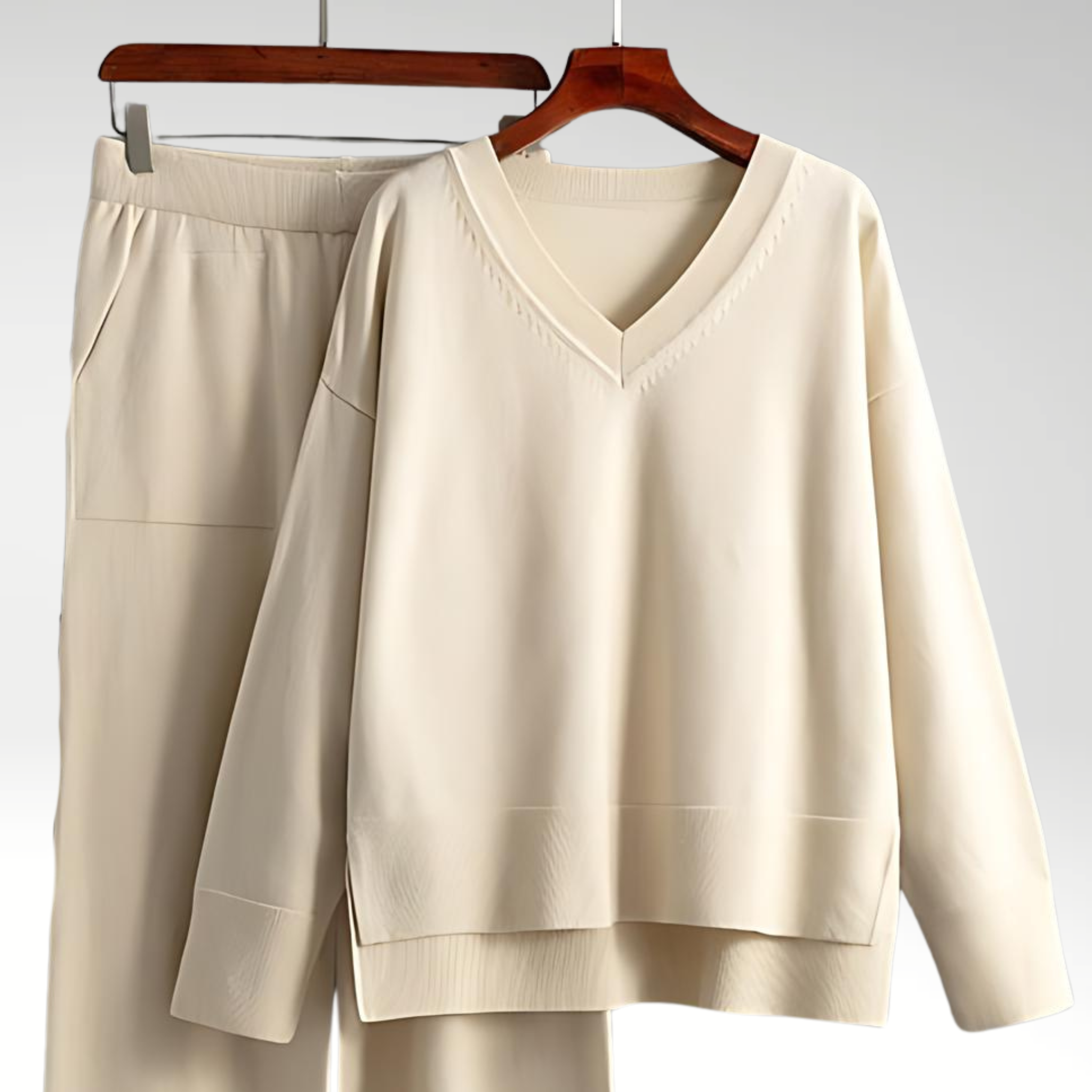 Bases™ | Luxury V-neck Two-Piece Set