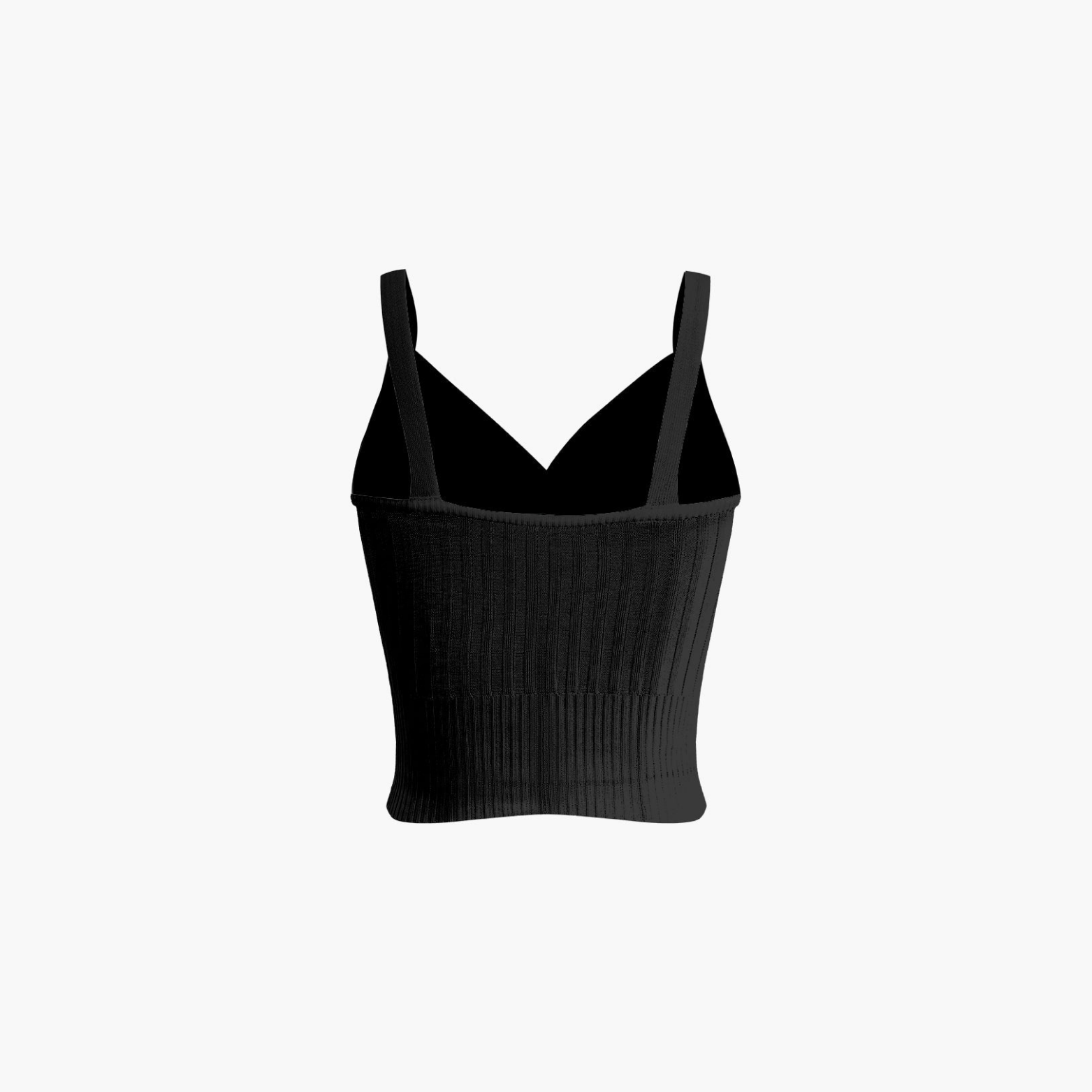 Bases™ | Pleated V-Neck Crop Top