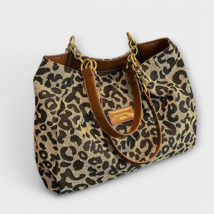 Jamie | Leopard Canvas Tote