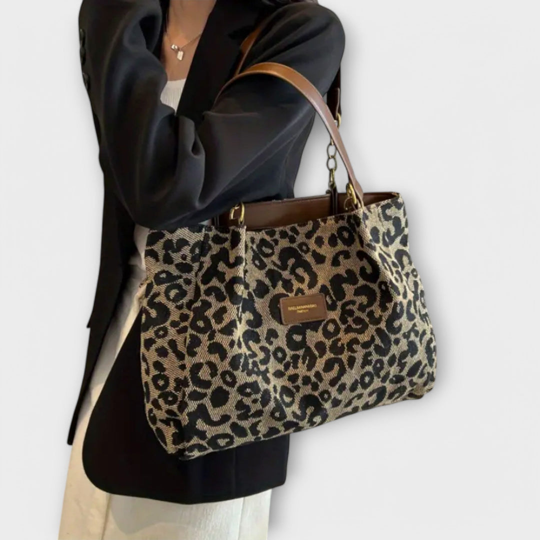 Jamie | Leopard Canvas Tote