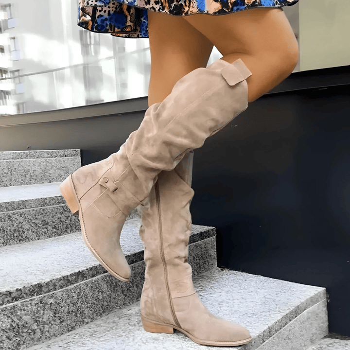 Amelia | Stylish Suede Knee Boots