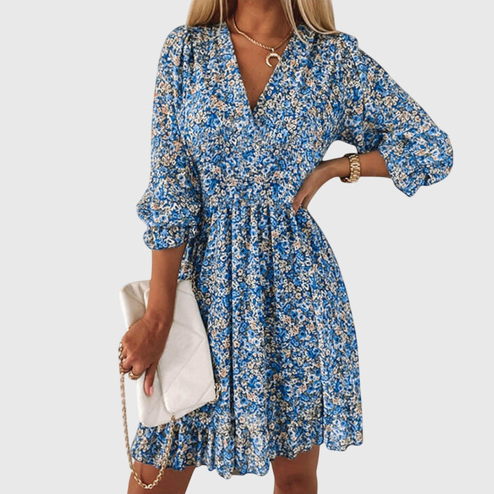 Jamie | Floral Puff Sleeve Dress.