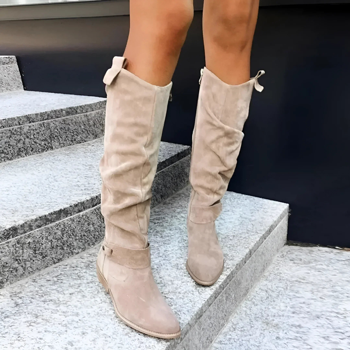 Amelia | Stylish Suede Knee Boots