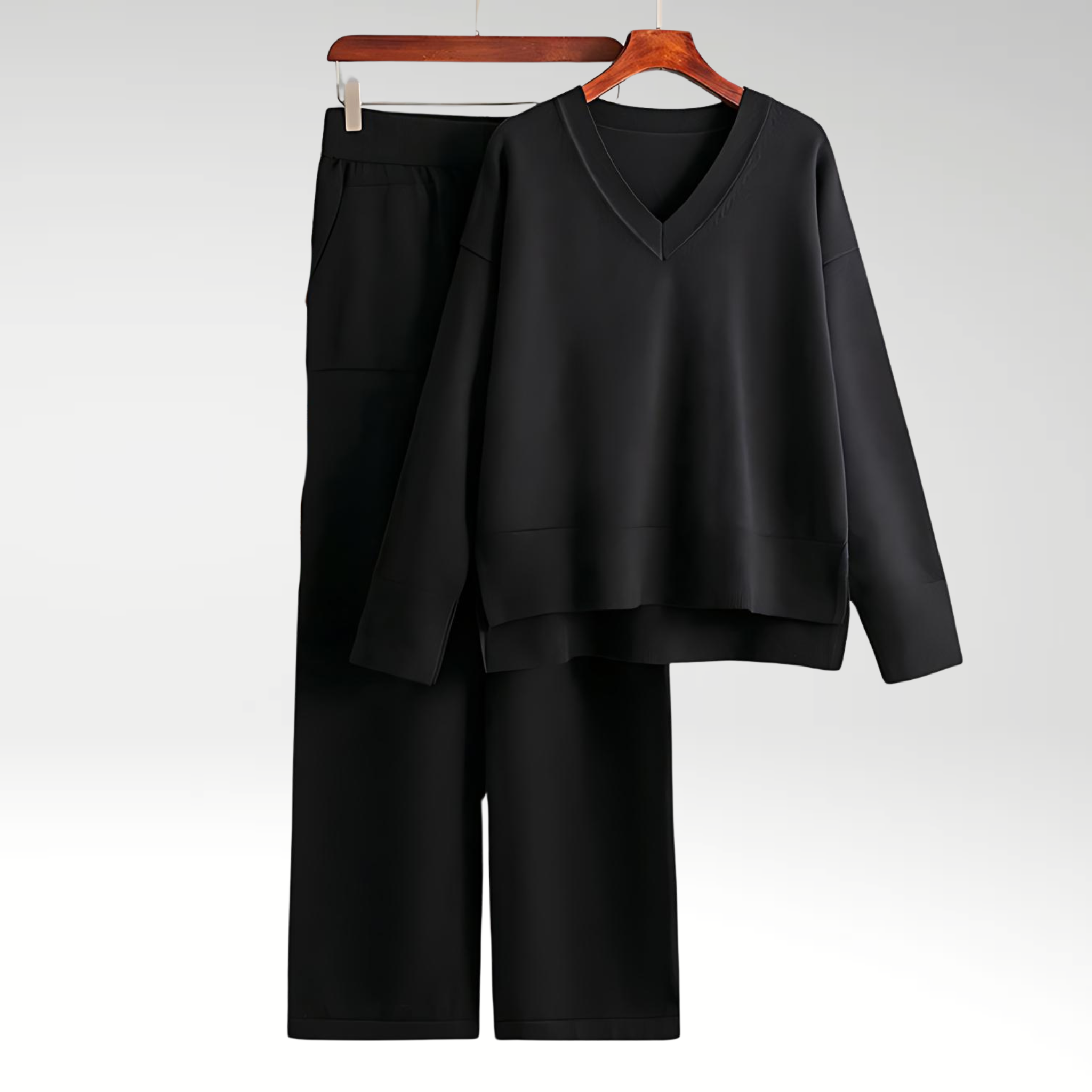 Bases™ | Luxury V-neck Two-Piece Set