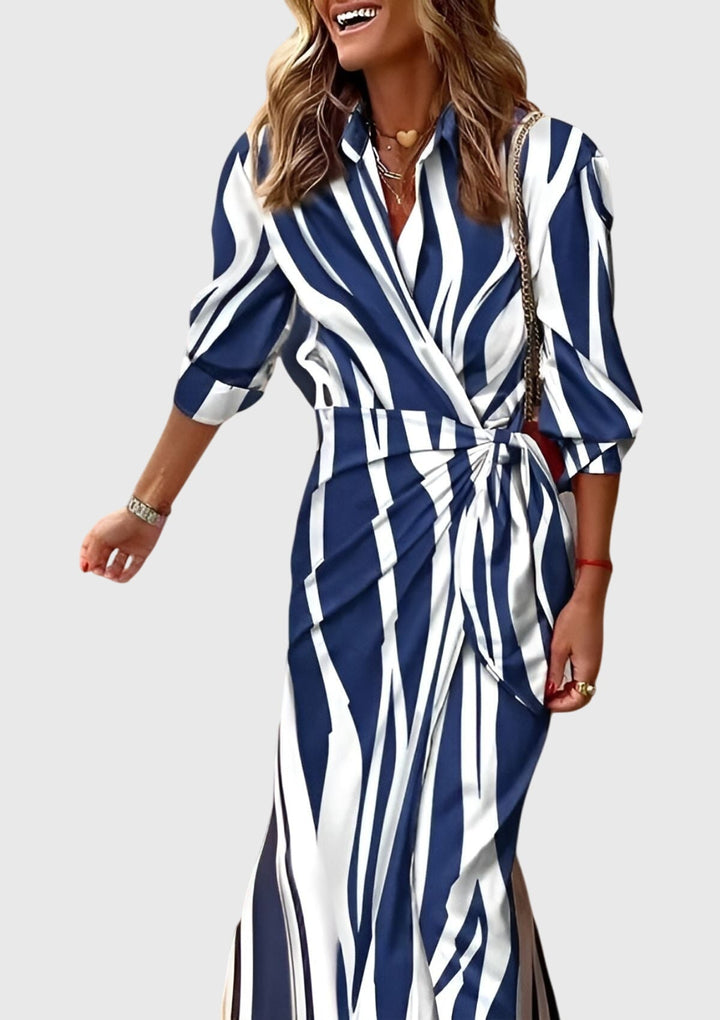 Jamie | Elegant Wrap Dress with Print