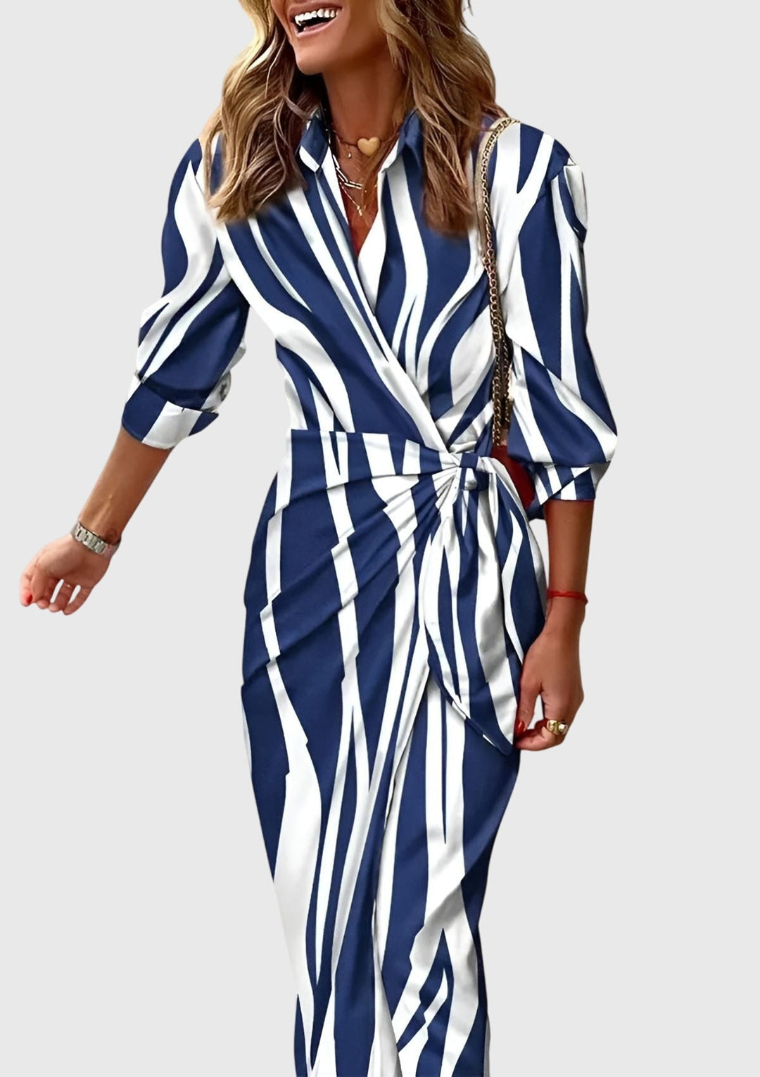 Jamie | Elegant Wrap Dress with Print