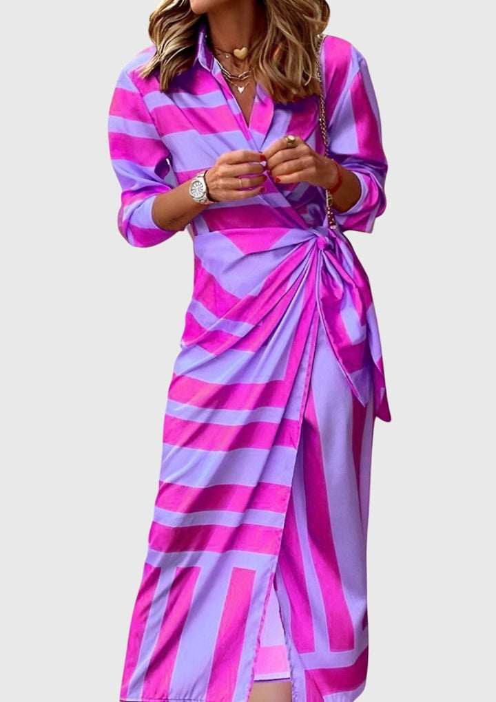 Jamie | Elegant Wrap Dress with Print