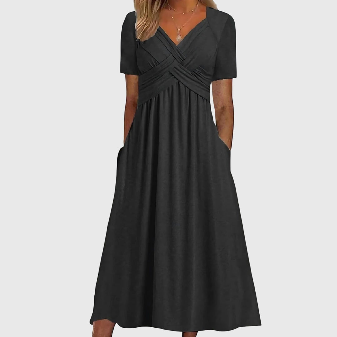 Jamie | Midi Dress with Tummy Control.