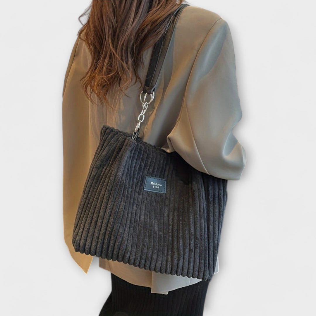 Jamie | Soft Cord Shoulder Bag