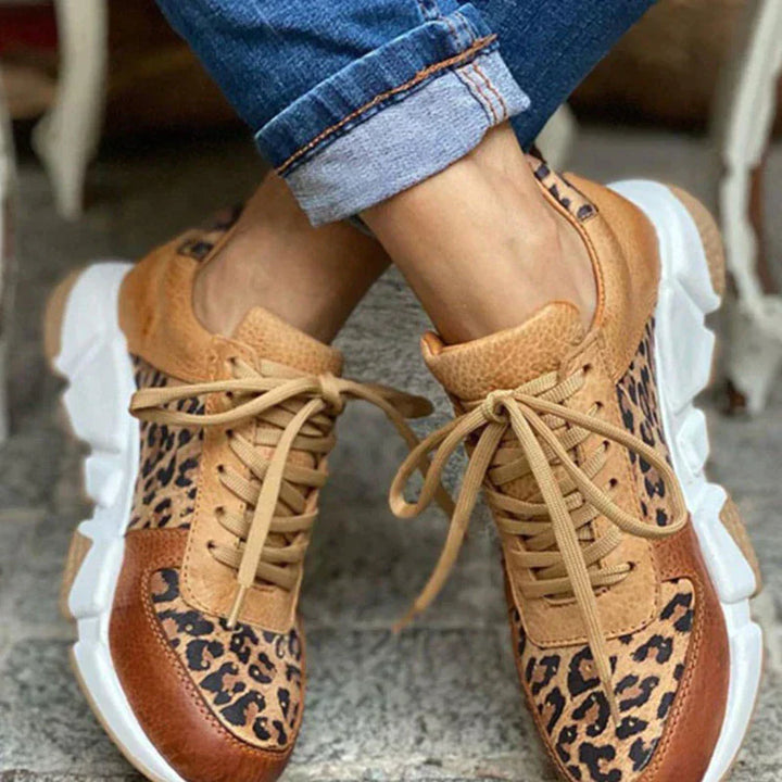 Jamie | Comfortable Leopard Sneakers.