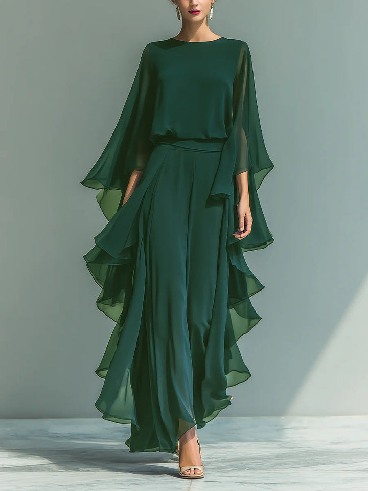 Aurelia | Elegant Flowing Evening Jumpsuit