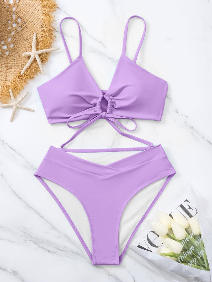 Beatrice | Tie-Front Two-Piece Bikini Set