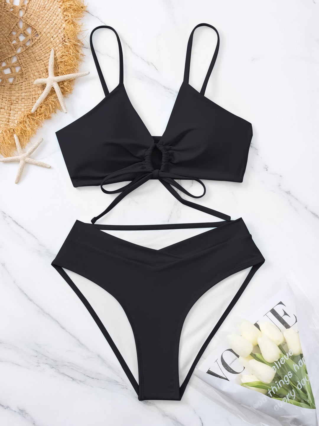 Beatrice | Tie-Front Two-Piece Bikini Set