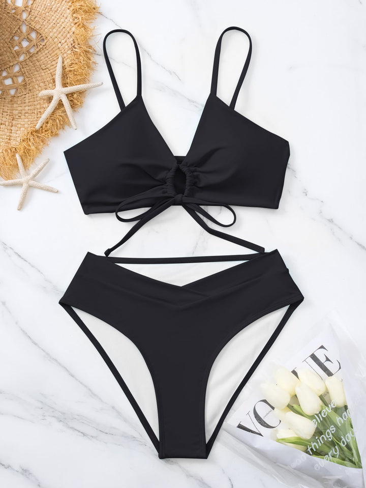 Beatrice | Tie-Front Two-Piece Bikini Set