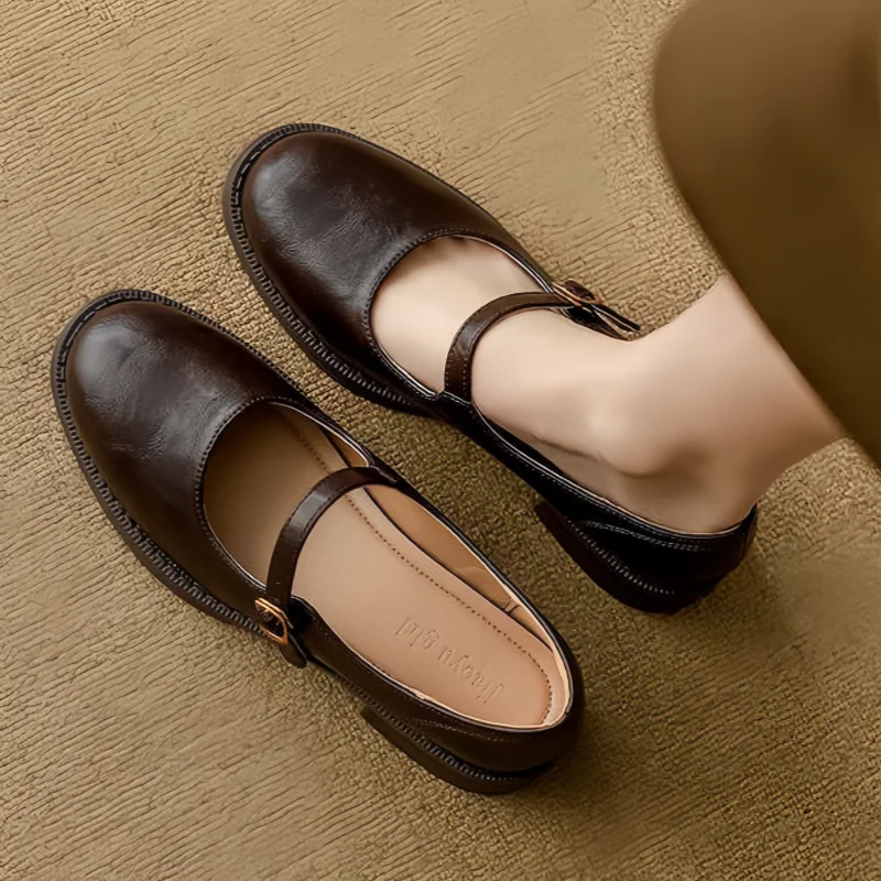 Jamie | Classic Comfort Mary Janes Made of Leather