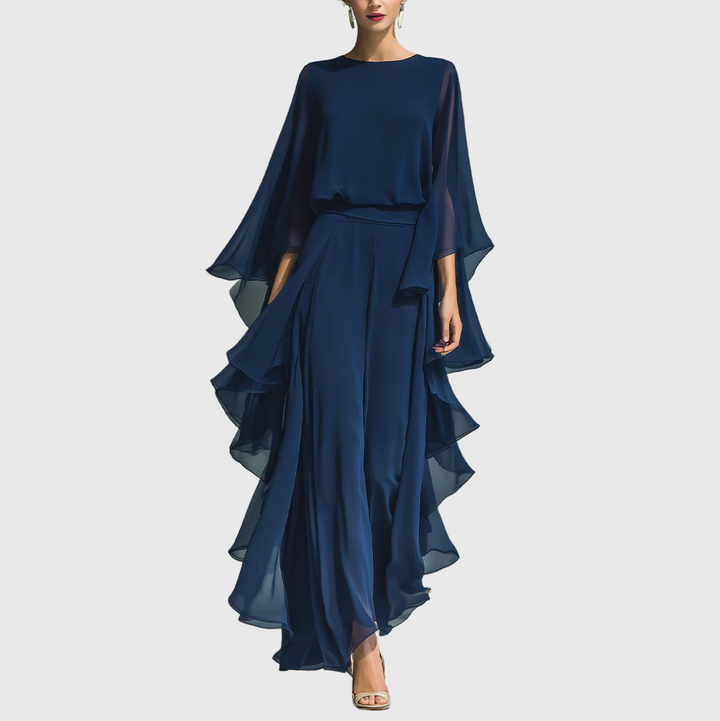 Aurelia | Elegant Flowing Evening Jumpsuit