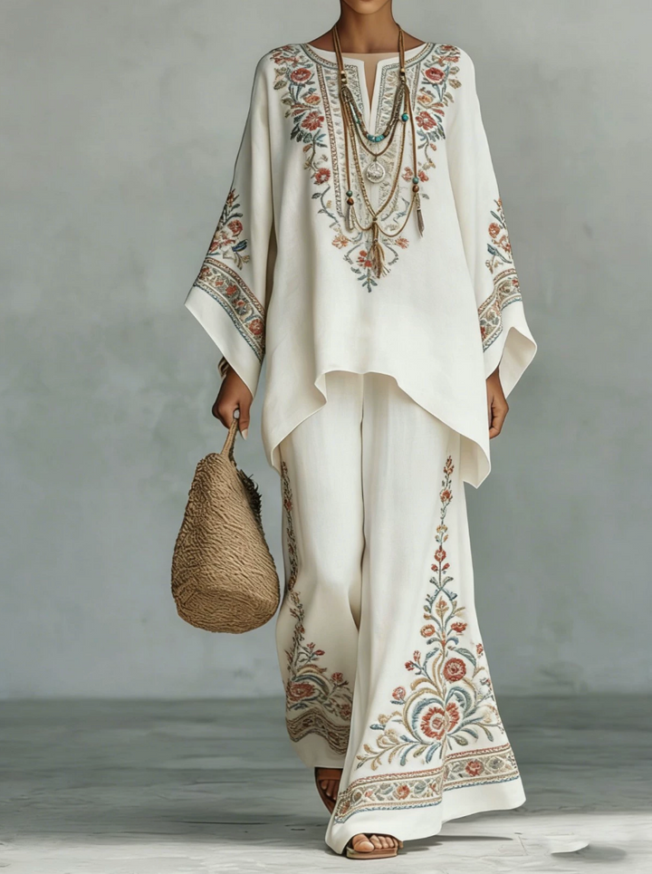 Celine | Elegant Linen Two-Piece Set