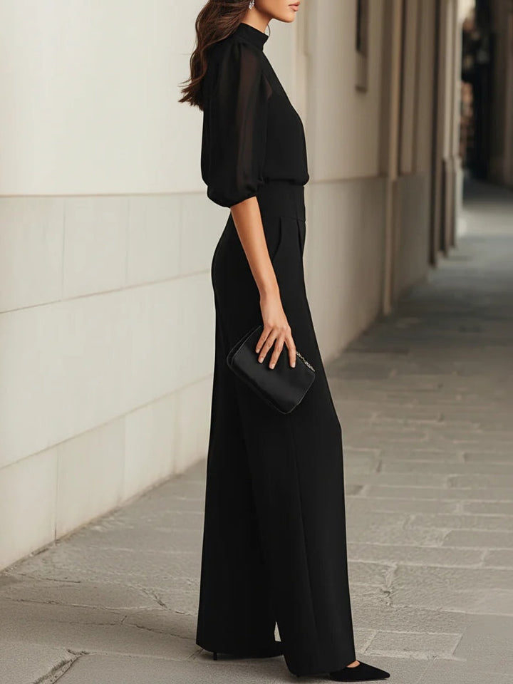 Elodie | Top And Wide-leg Pants Three-piece Set