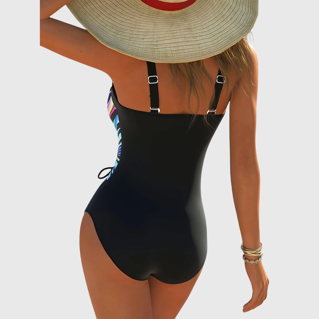 Lucille | Cross-Front Shaping One-Piece Swimsuit