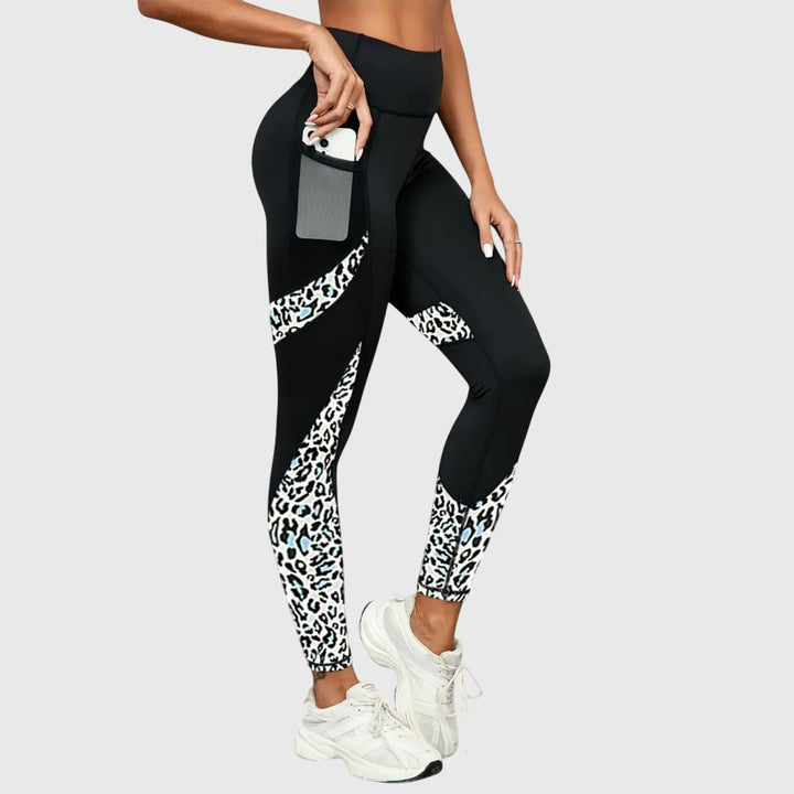 Jamie | High-Waisted Leopard Print Workout Pants