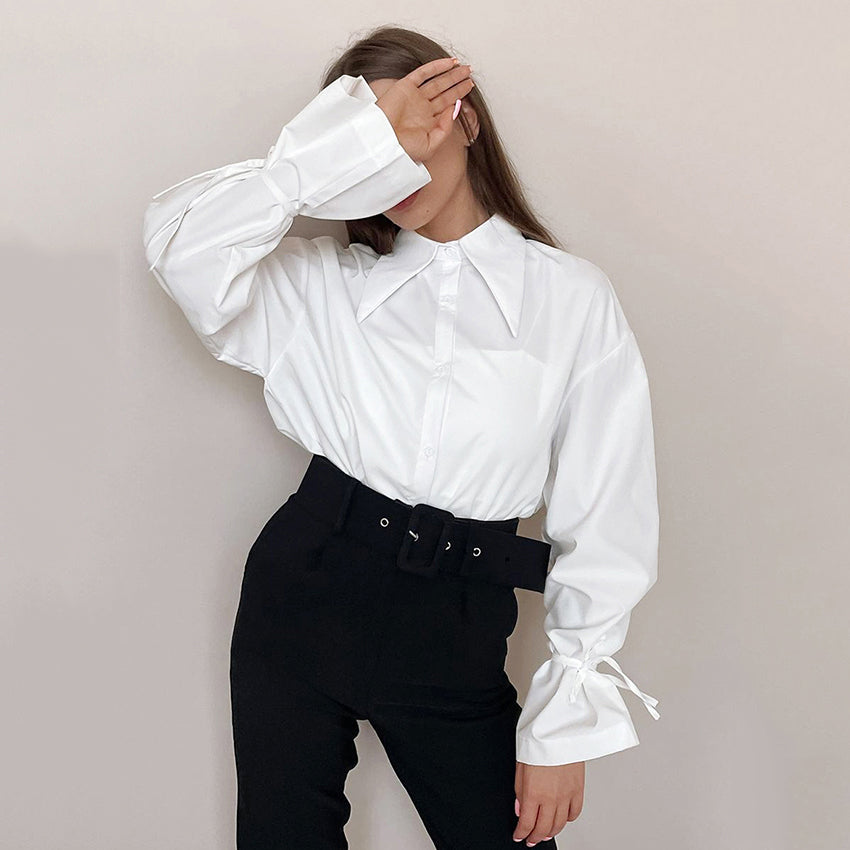 Bases™  | Blouse with Statement Collar