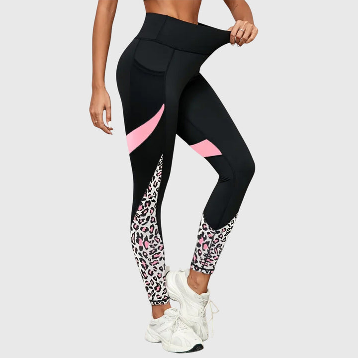 Jamie | High-Waisted Leopard Print Workout Pants