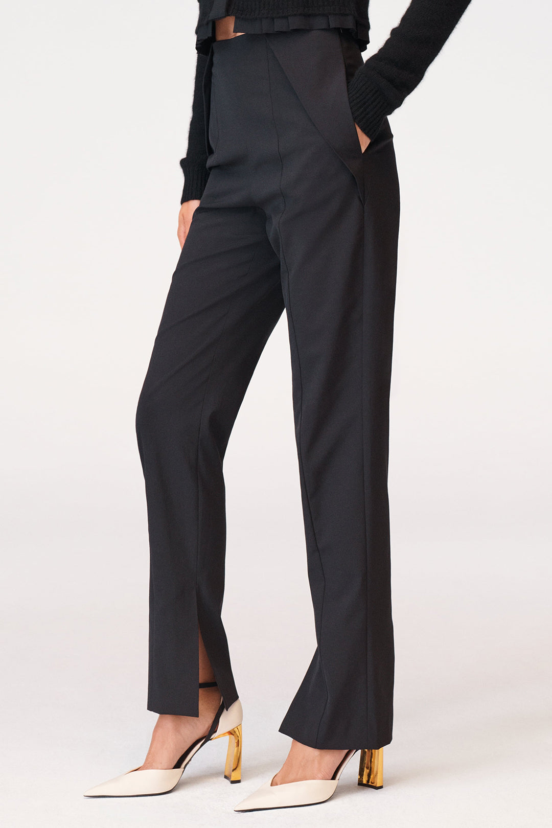 Bases™ | High-Waisted Elegant Trousers with Pleats