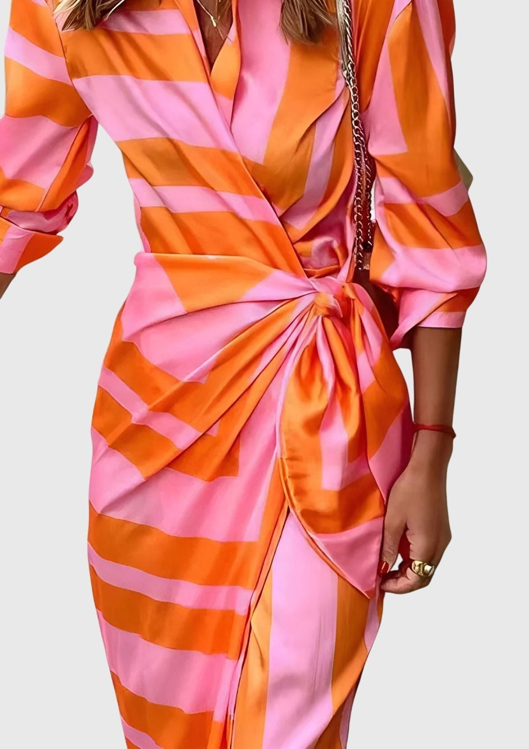 Jamie | Elegant Wrap Dress with Print
