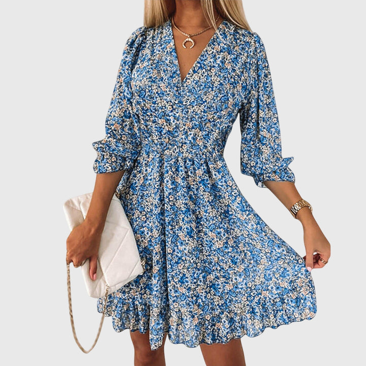 Jamie | Floral Puff Sleeve Dress.