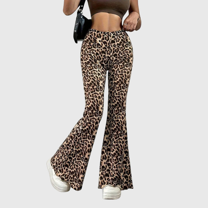 Jamie | Leopard Bootcut Pants