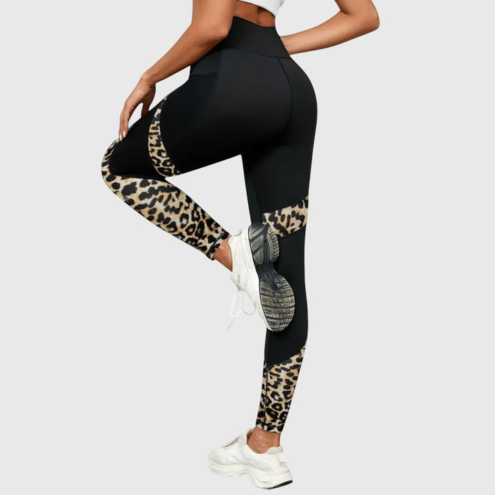 Jamie | High-Waisted Leopard Print Workout Pants