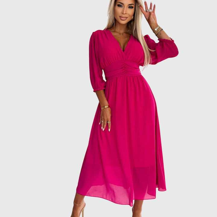 Jamie | Lightweight Silky Chiffon Dress