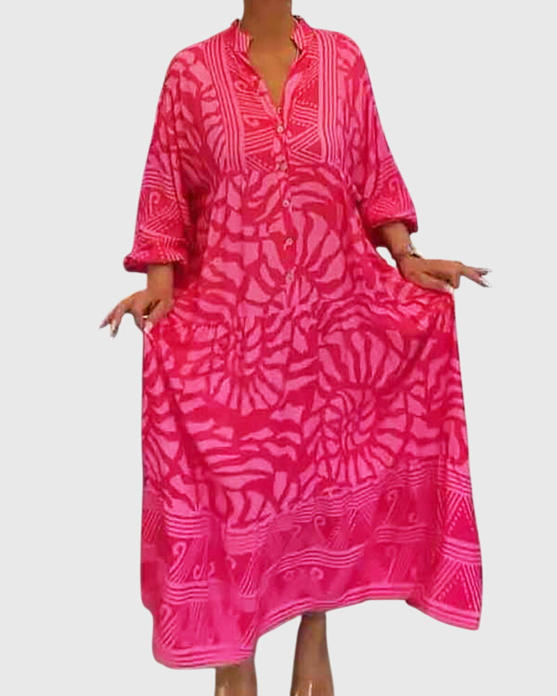 Jamie | Maxi Dress With Elegant Print