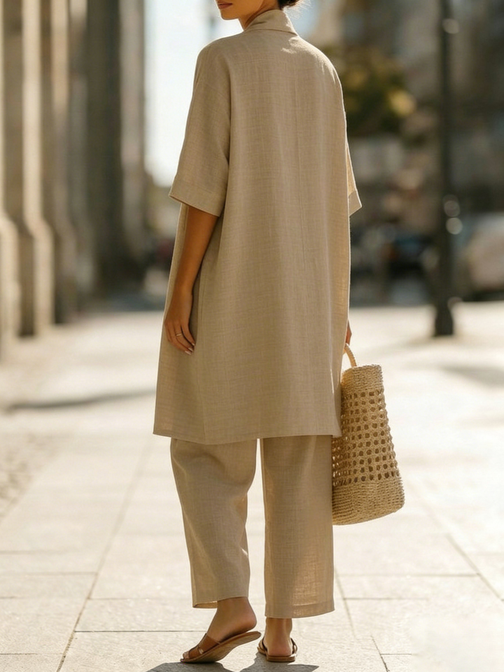 Isa | Effortless Linen-Cotton Three-Piece Set