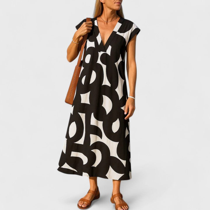 Jamie | Flowing V-Neck Dress